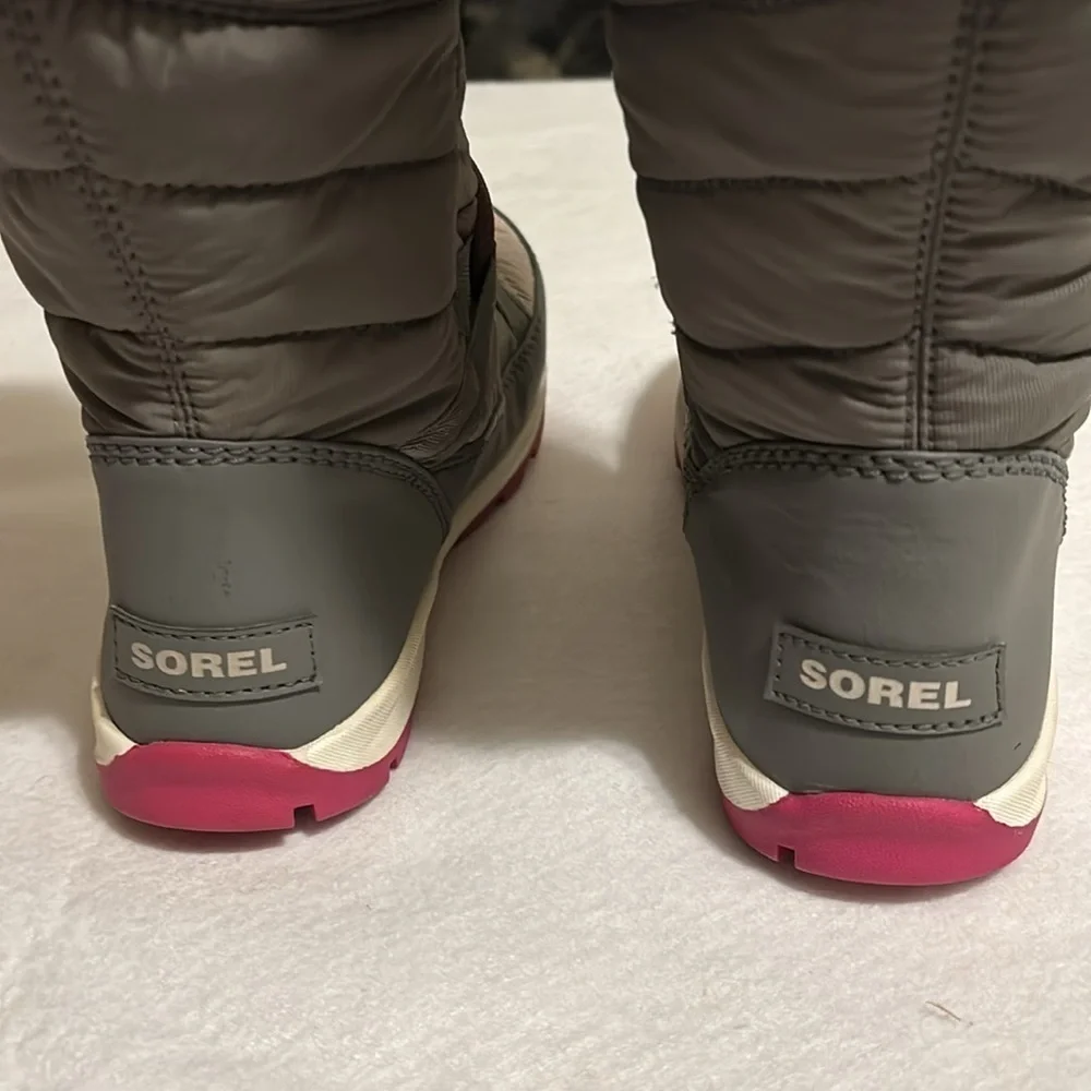 Sorel Whitney Tall Pink Gray Snow boot